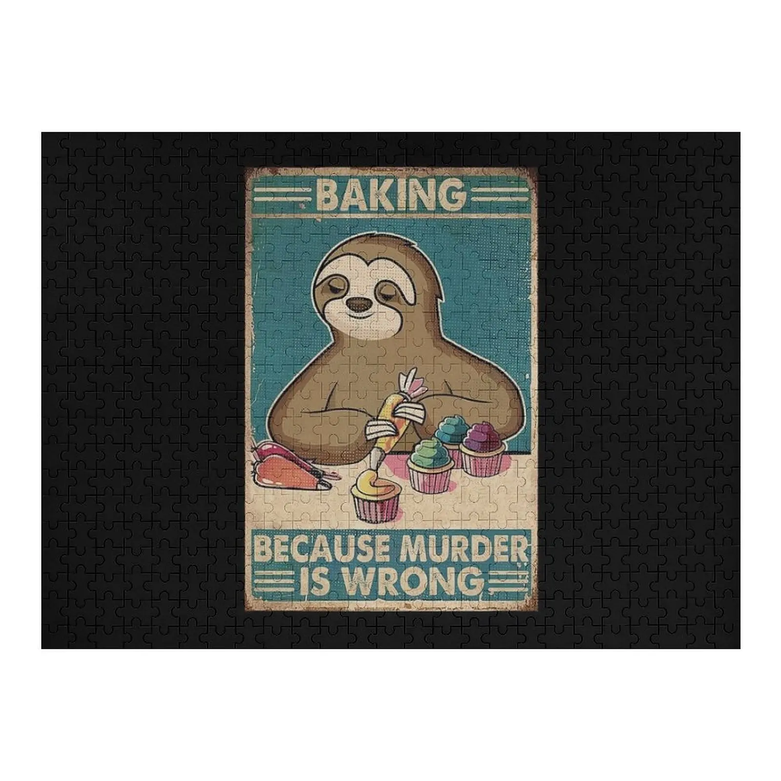 

Выпечка, потому что убийство — неправильный ленивец, ретро-головоломка, детская игрушка, аксессуары для диорамы, деревянная головоломка для взрослых