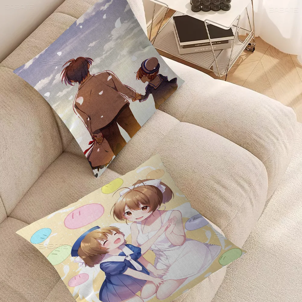 Clannad After Story Pillow Cover Sofa Cushion Cover Home Room Decoration Children Gift