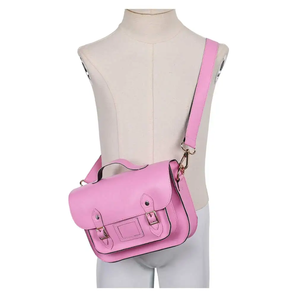 حقيبة كتف كوسبالي جليندا الوردية للنساء والفتيات، حقائب مدرسية عصرية، إكسسوارات أزياء شريرة، هدايا كرنفال الهالوين #5