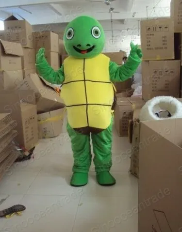 Novo personagem adulto tartaruga mascote traje halloween vestido de natal adereços de corpo inteiro roupa traje da mascote