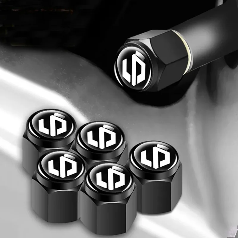 4Pcs Styling Metal Tire Valve Stem Caps For Leapmotor C10 C11 C16 T03 B10 Waterproof Wheel Air Nozzle Cover Car Accessories