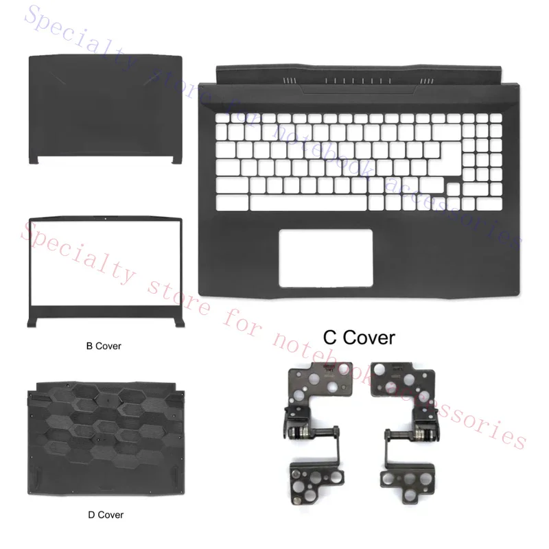 for Bravo 15 B5DD MS-158K 1585 1583: LCD Screen, Top Cover, Screen Frame, Palm Rest, Hinge, Bottom Case, ABCD Case shell