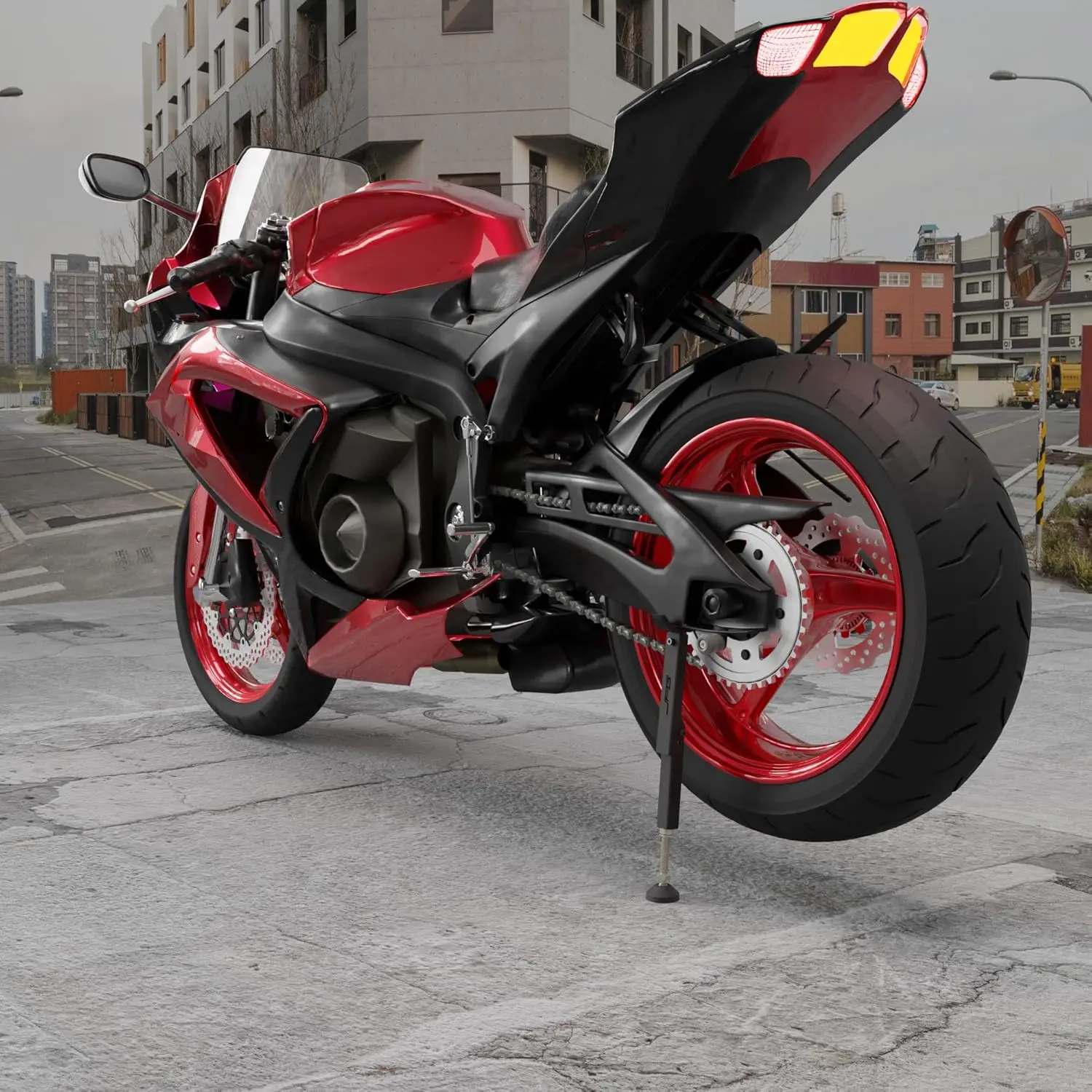 ポータブルバイクホイールリフトスタンド（前輪・後輪用）、持ち運び・使用が簡単