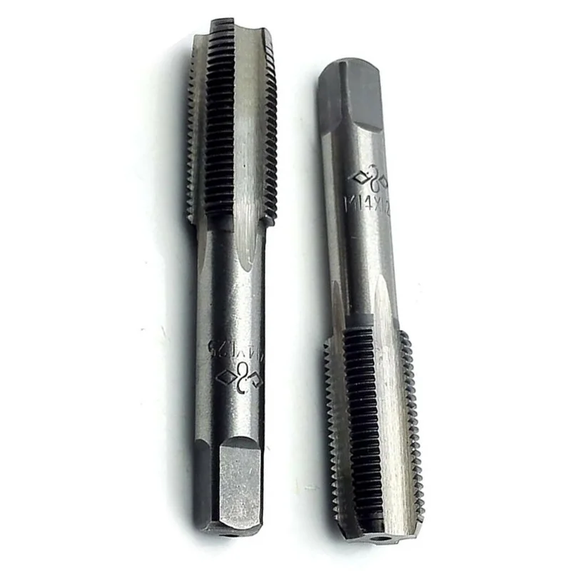 

2pcs HSS Right Hand Thread Tap Metric Taper & Plug Tap Right Hand Thread Metric Tapper Plug Threading Tool Screw Tap Drill
