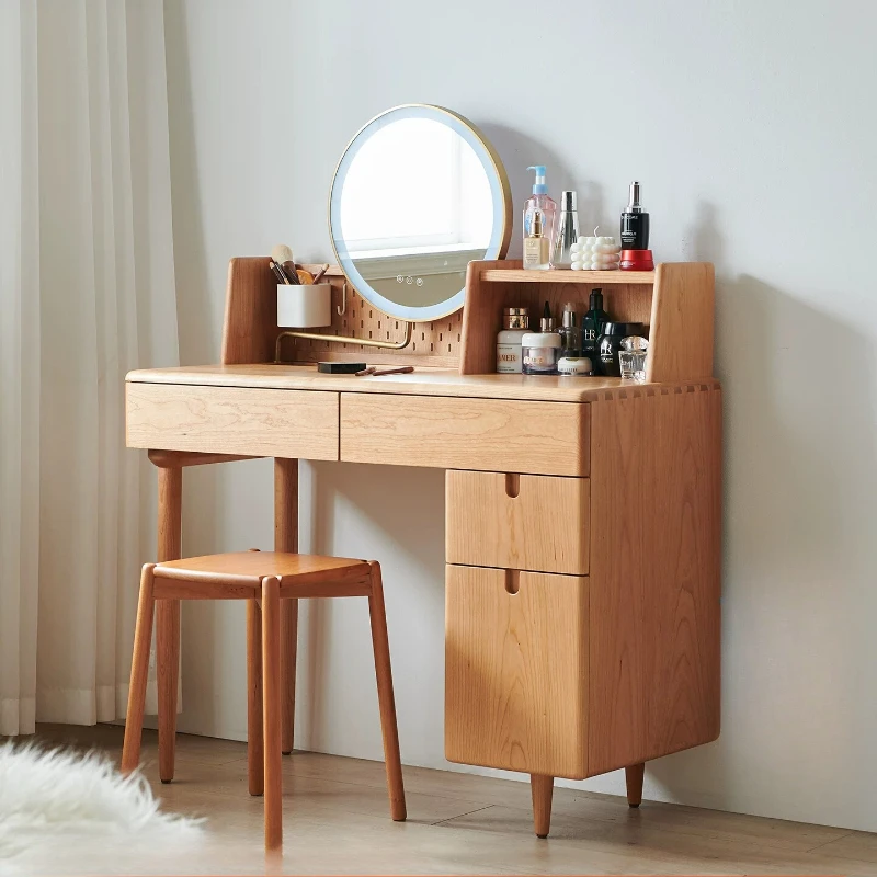 CX Nordic simple solid wood cosmetic table cosmetic storage dresser bedside table