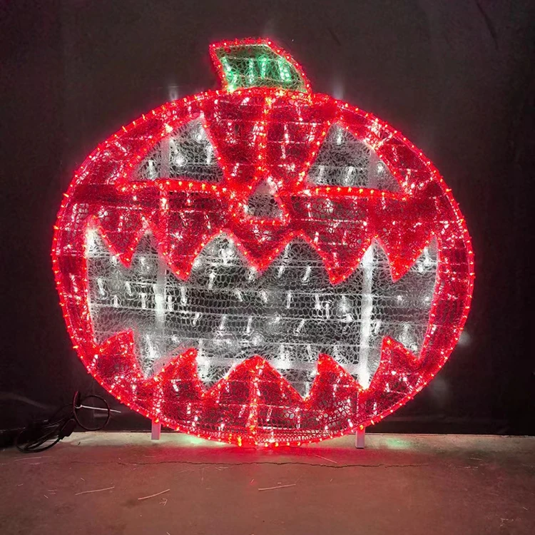 

Holiday Lighting Project Street Village Scary Outdoor Party Decoration Skeleton Ghost Pumpkin LED Garland Halloween Motif Lights