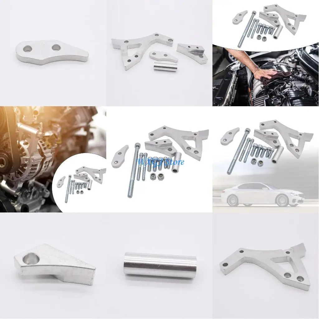 

37JE Low Mount Alternator Bracket Car Replacement Kits for 351C Fixed Generator, Reduce Vibration