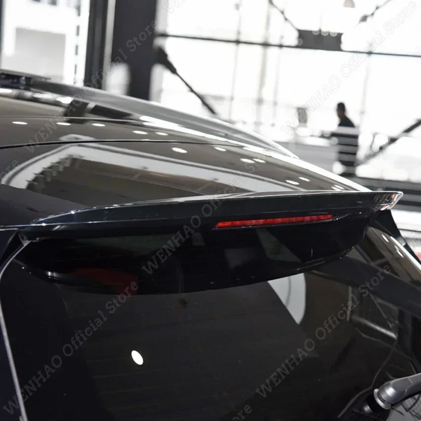 Gloss Black Rear Roof Spoiler Wing For Mercedes Benz GLA Class H247 GLA180 200 GLA35 AMG Car Trunk Splitter Lip Cover 2020-2023