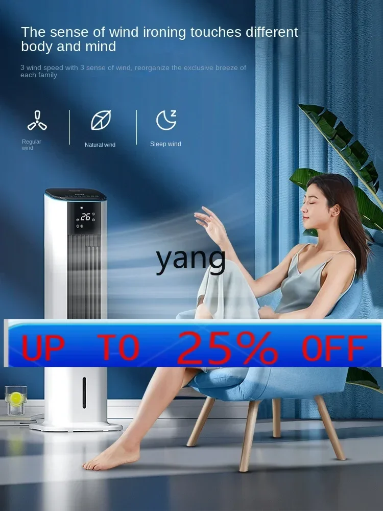 Lmm  Air Conditioner Fan Dual-Use Bladeless Household Small Refrigeration Thermantidote