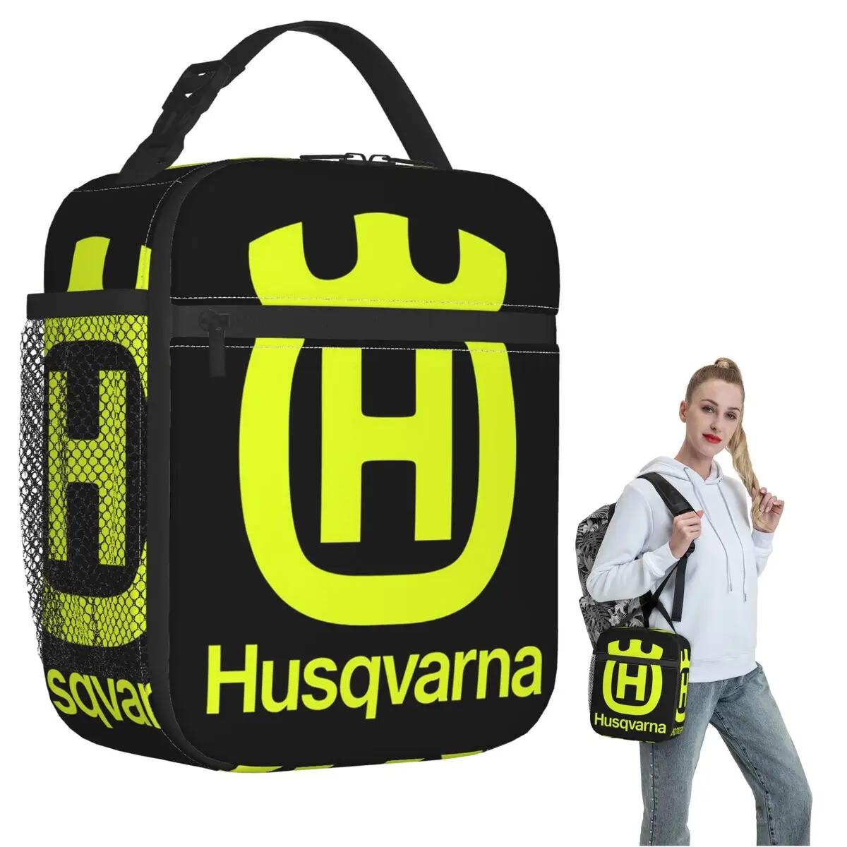 

Термосумка для обедов H-Husqvarnas для женщин и детей, портативный контейнер для еды, термосумка-тоут