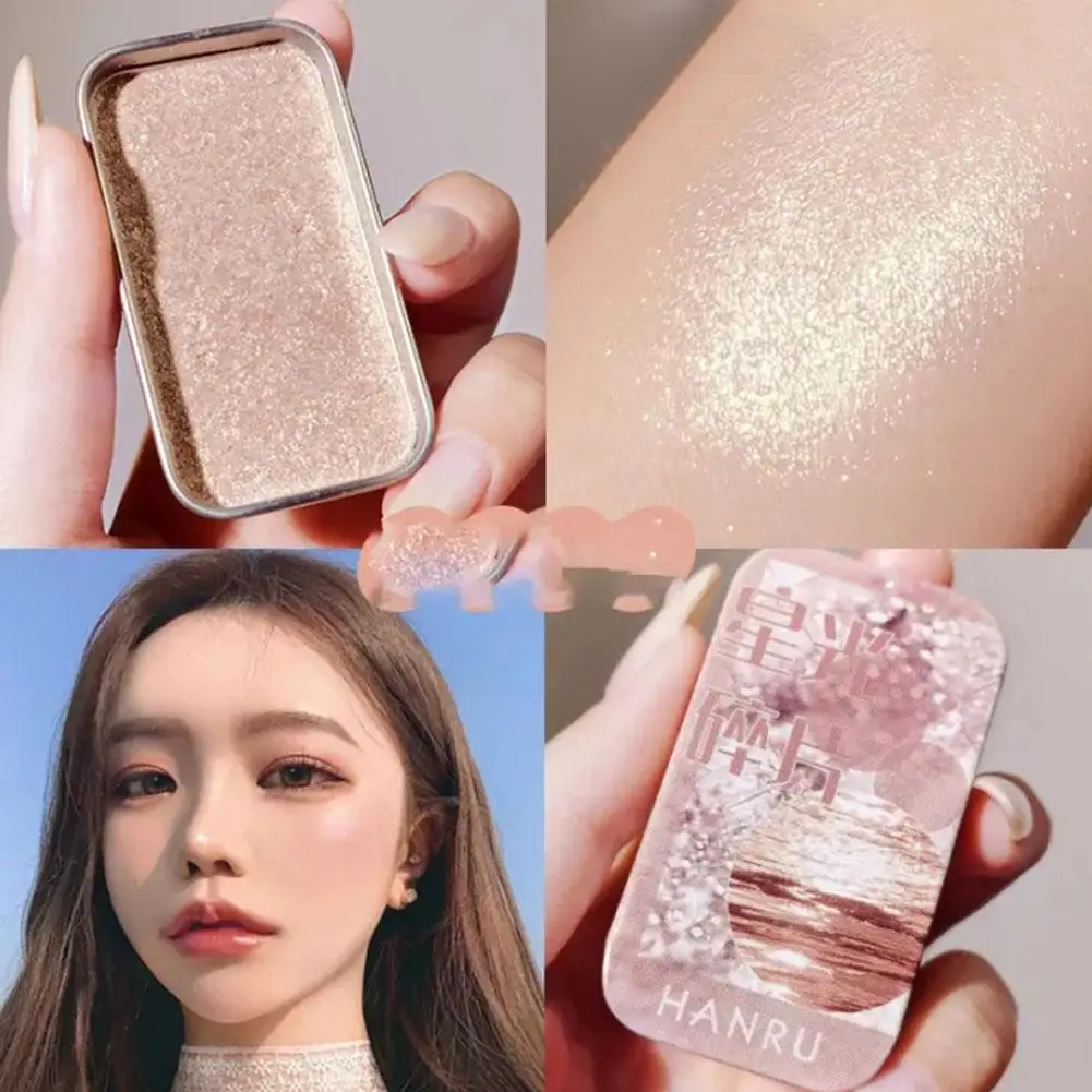 1pc Double Color Glitter Eye Shadow Iron Box Makeup Palette Long-lasting Candy High Gloss Powder Bright Eyeshadow Kit Cosmetics