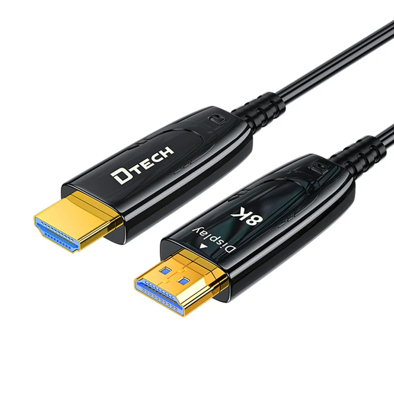 DTECH HDMI 2.1 Fiber Optic Cable 15m HD 48Gbps Audio Video Cable Support 8K@60Hz HDR