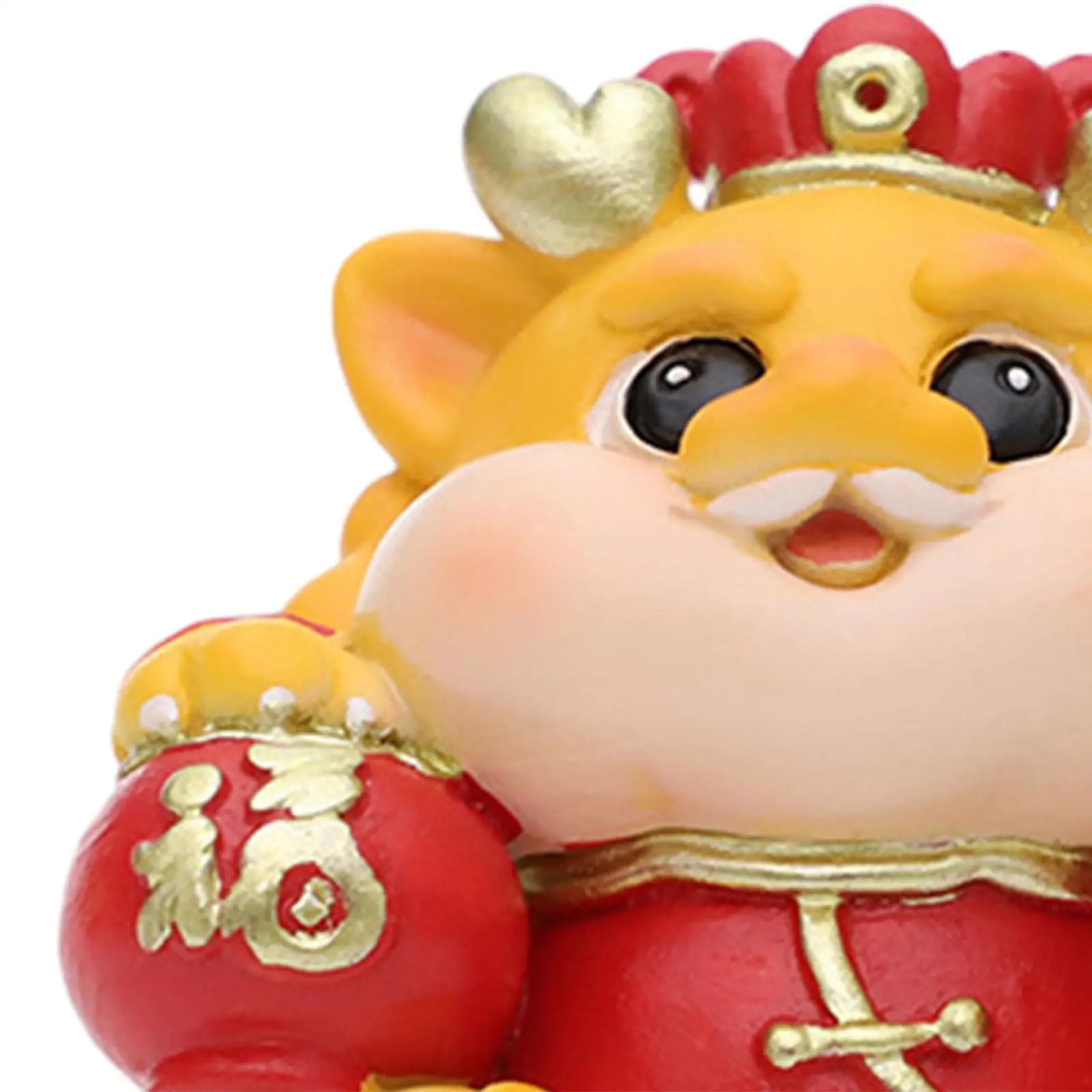 Cartoon Dragon Statue Desktop Ornament 2024 Chinese New Year Decorative Car