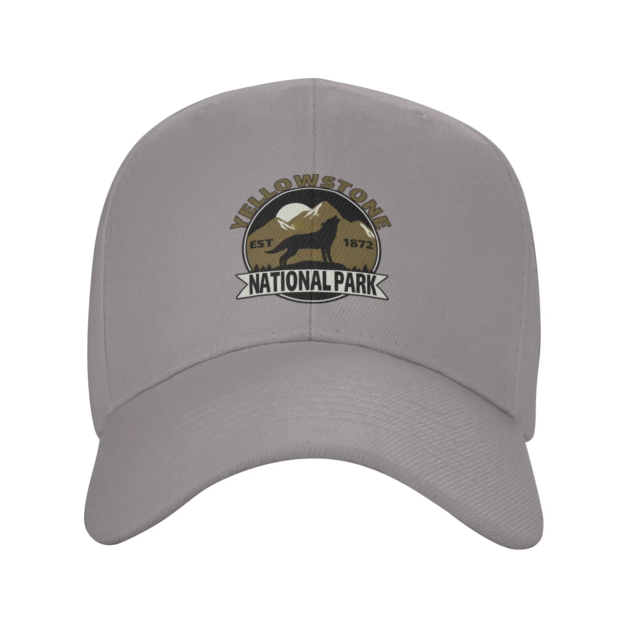 Hot Sale Wolf in National park Yellowstone Baseball Cap  Dad Hat Men's Caps  Fitness Activity Men's Caps