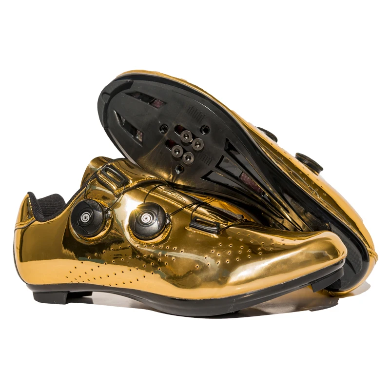 Gold Silver Men MTB Cycling Sport Shoes New Cool Women Dirt Road Mountain Bicycle Sneakers Top Quality Bike Shoes - Image 4