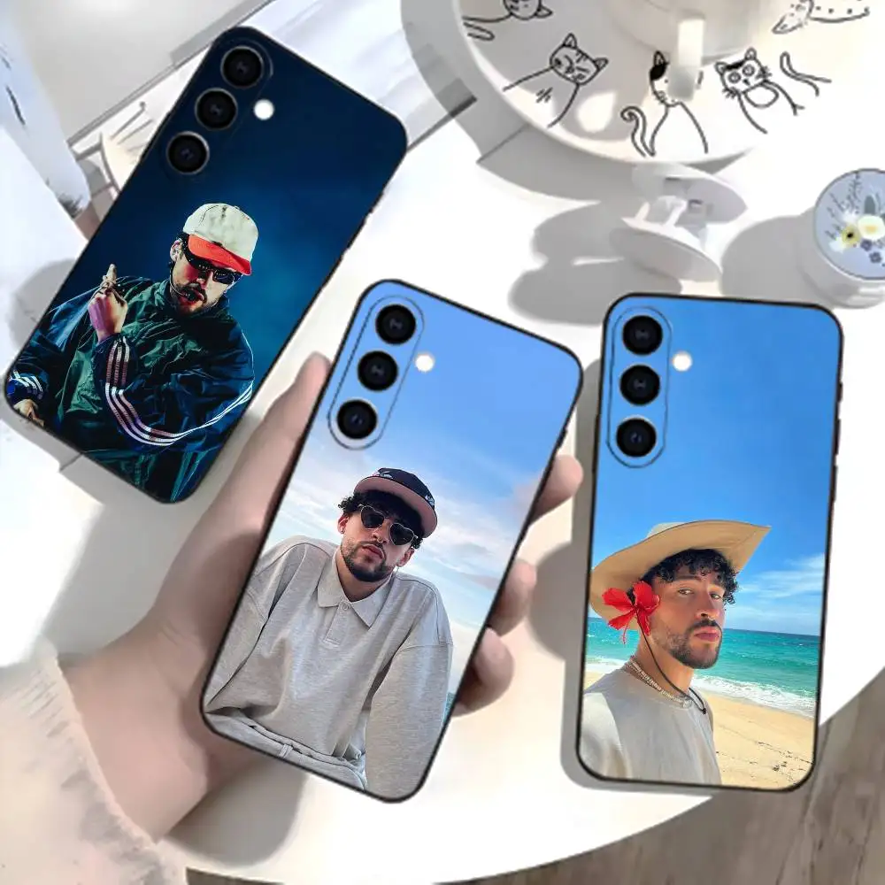 

Bad B-Bunny Phone Case For Samsung Galaxy A73,A21s,A22,A31,A52,A53,A71,A41Soft Black Shell