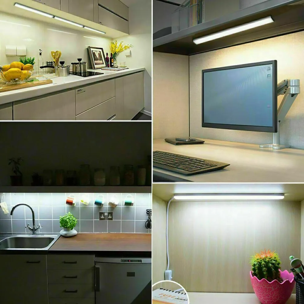 

4 pcs Led Strip Lights Bar Waterproof Saving For Car Camping Boat Fishing Outdoor Use Aluminum Alloy Pc Material