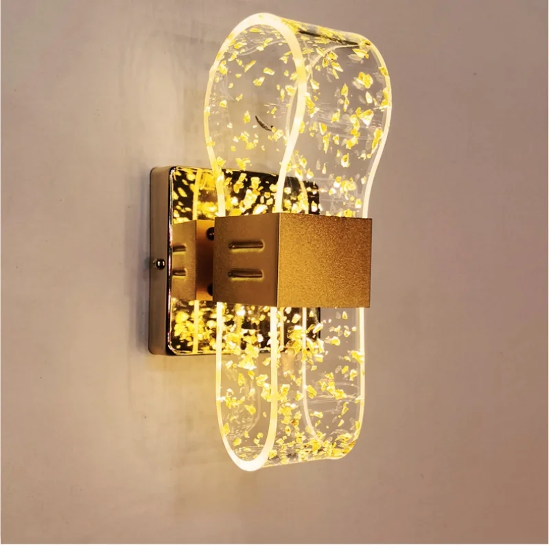 

Modern Led Wall Lamps Living Room Background Wall Lights Bedroom Study Room Corridor Aisle Stair Lighting Acrylic Bedside Lamp