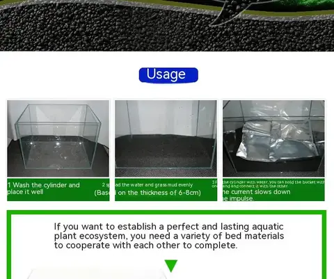 Näringsgödsel för akvarieväxter Gräs Jord Växtplanteringssubstrat Sand Akvariegräsfrö Sand Bottenjordgödsel 10 best sales akvariegräsfrön - №5