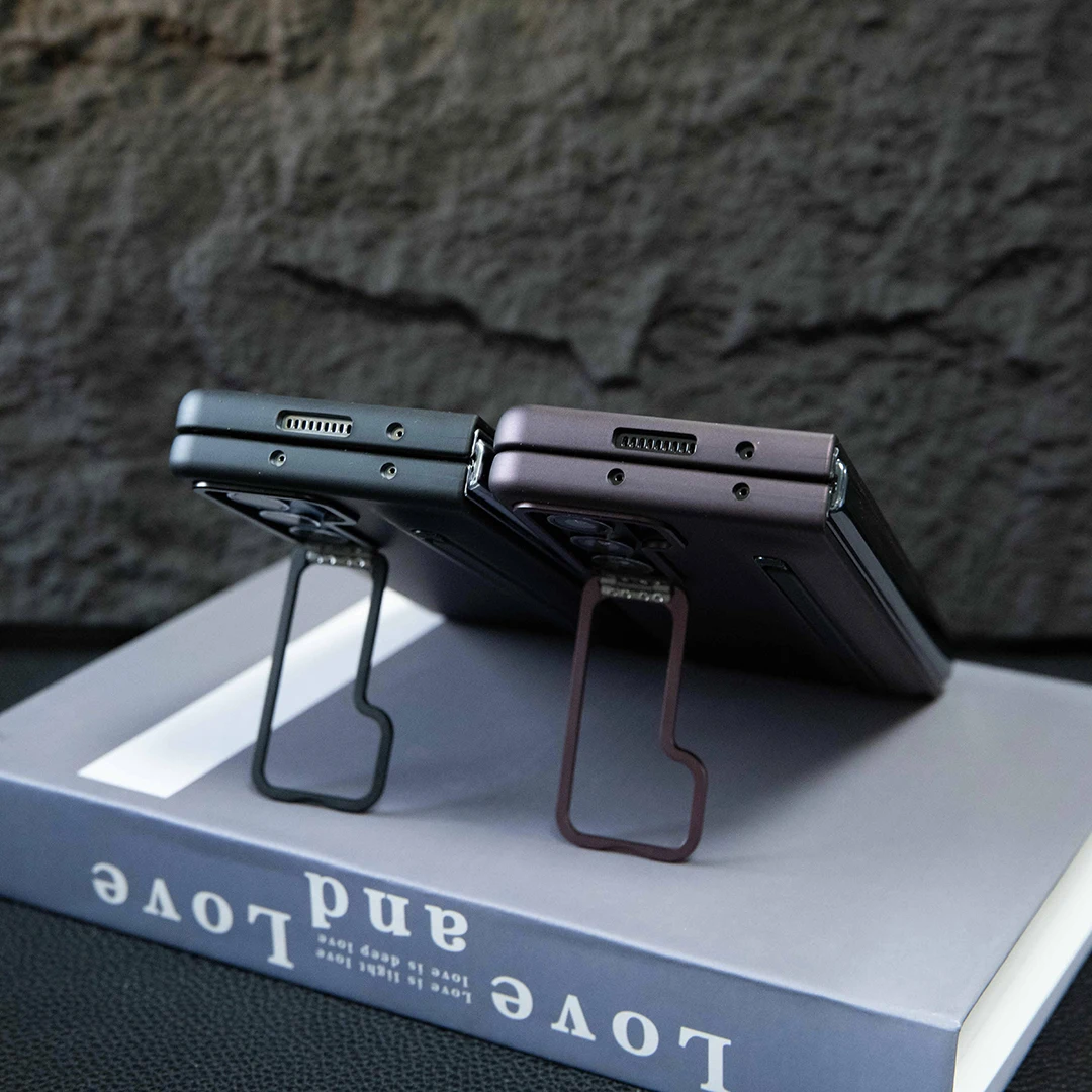 Etui na telefon Galaxy Fold5 S Pen z niewidoczną podpórką i wbudowaną osłoną ekranu do Samsung Fold6 Fold4 Fold3 Black — zdjęcie produktu 4