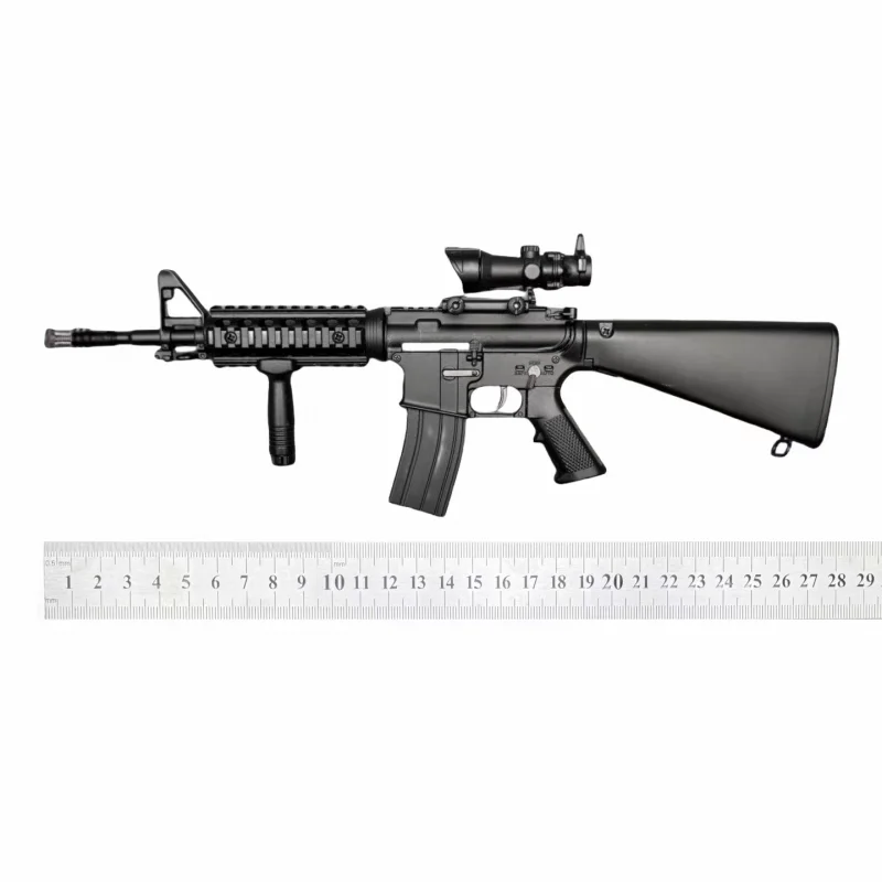 Mini pistola de juguete de Metal M16, escala 1:3, Rifle de francotirador, modelo de pistola desmontable, conjunto de pistola de Metal de plástico, regalos de colección para niños