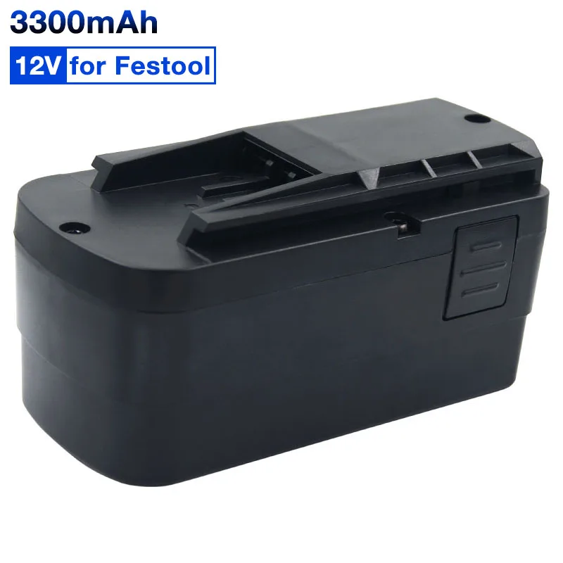 Replacement 12V 3300mAh BPC12 Ni-MH Rechargeble Battery for FESTOOL BPS 12S TDK12 C12 491821 494522 494917Cordless Drills