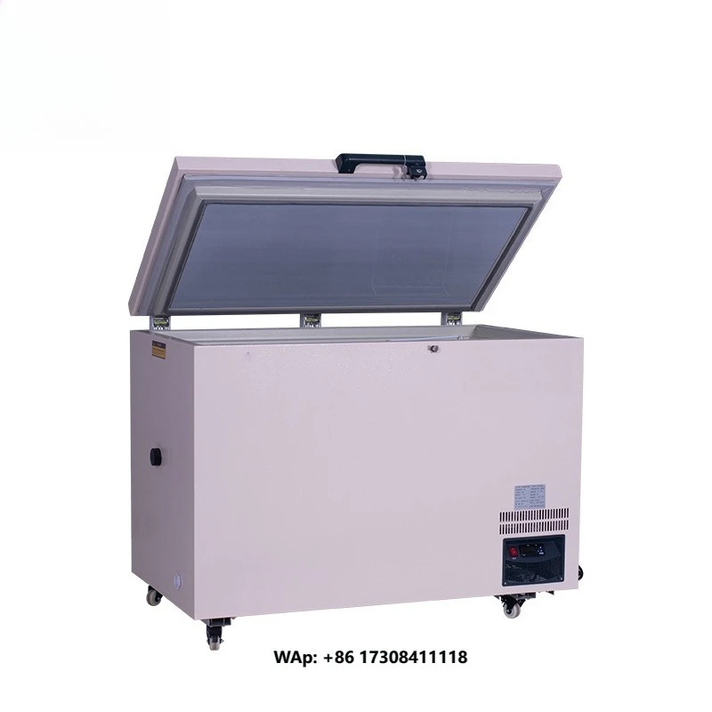268L -60℃ Ultra Low Temp Chest Freezer  Commercial for Seafood Meat Poultry Precious Ingredients Storage