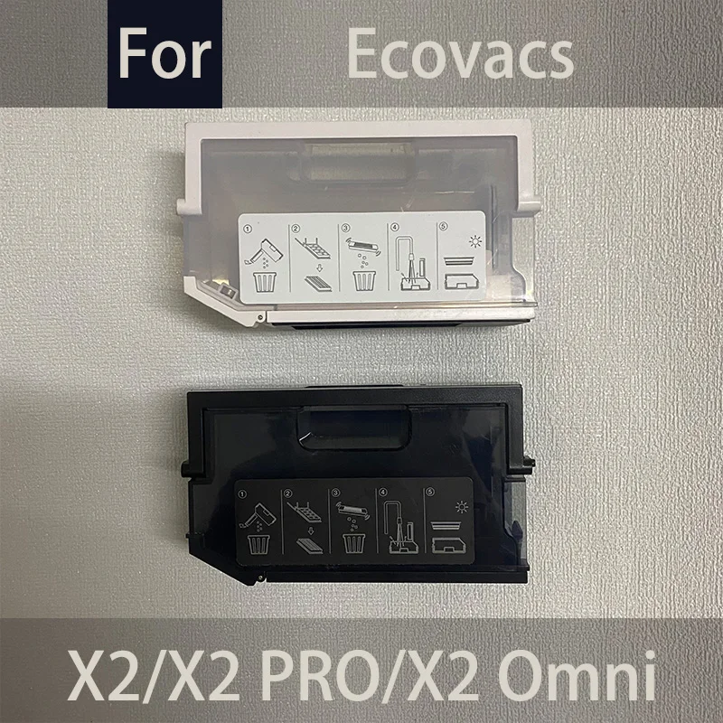 Para peças de aspirador de pó Ecovacs X2/X2 Pro, a caixa de poeira da caixa de coleta de poeira X2 Omni, 95% novos consumíveis.