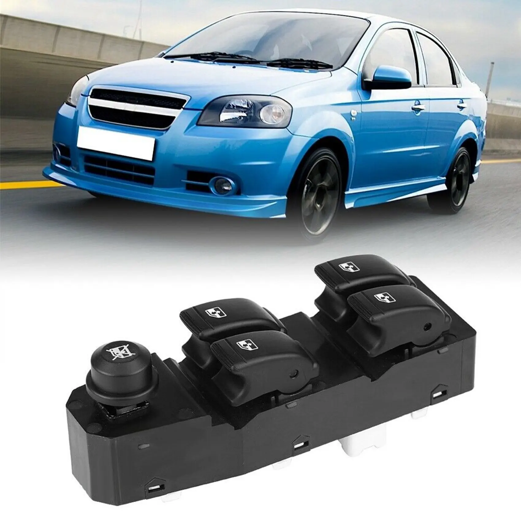 

2X Car Left Hand Driver Side Master Window Switch For Aveo Pontiac 202005158