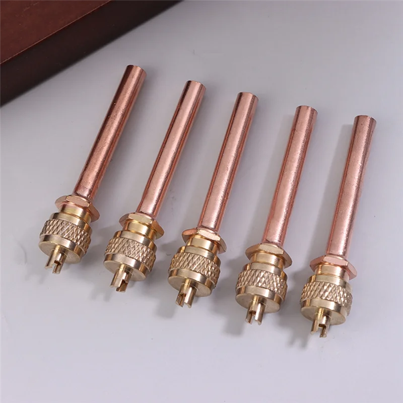 

B89B-Air Conditioner Refrigeration 6MM OD Tube Access Valves Filling Par Spare Part Replacement Stem Core Filling Parts 50Pcs