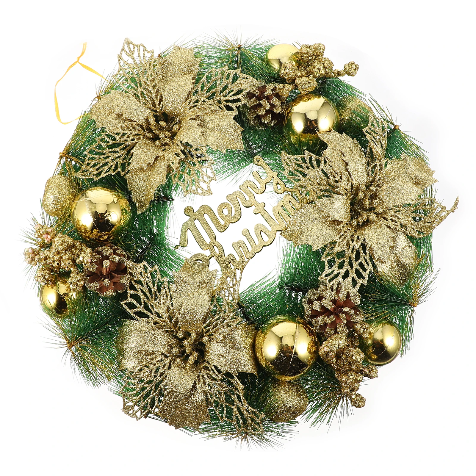 

Christmas Wreath Garland Door Hanging Pendant for Party Holiday Bar Home Decoration Xmas Ornament