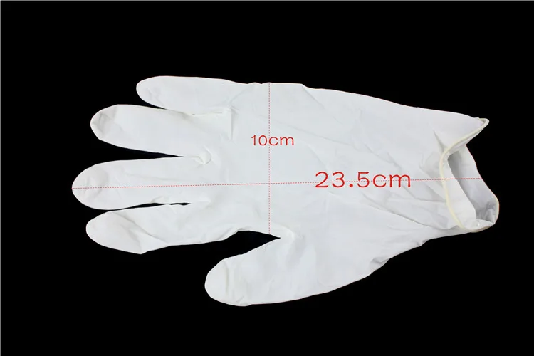 Hualikang disposable sterile latex gloves sterilization check whether there is powder in the embroidered gloves