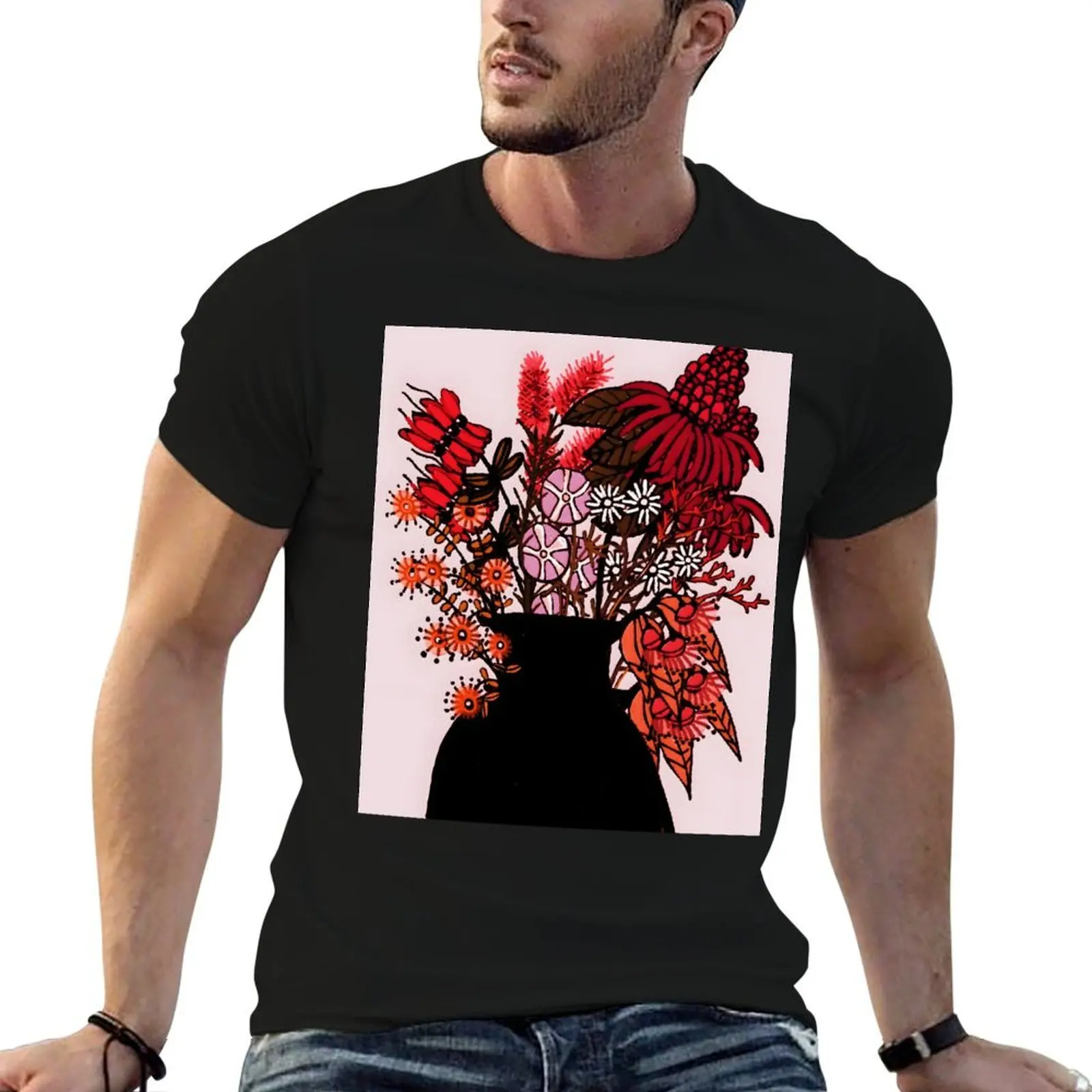 تي شيرت Floodle Aussie Red Natives تي شيرت رجالي تي شيرت صيفي تي شيرت للرجال جرافيك مضحك تي شيرت #1