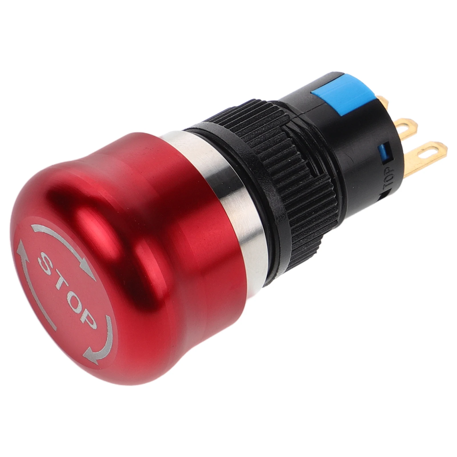 

16mm Metal Emergency Stop Button Switch Waterproof Mushroom Head Replacement Safety Device Industrial Control Electrical