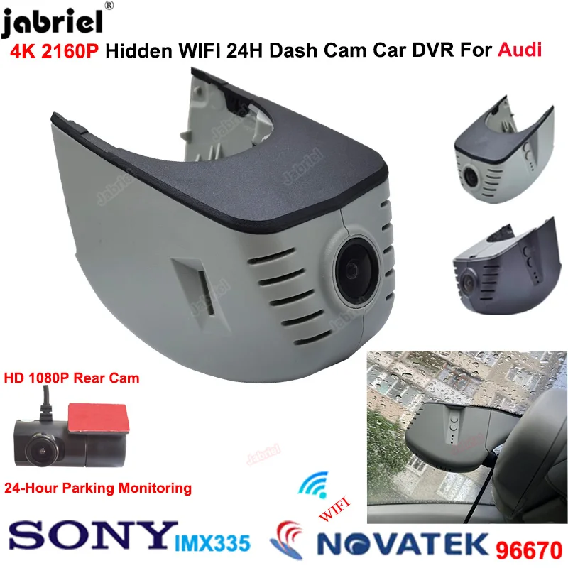 

4K Wifi Car Dvr Dash cam Rear Camera for audi q3 q5 q7 a3 a4 a5 a6 a7 a8 rs3 rs4 rs5 rs7 tt 8n 8s c5 c6 c7 8v 8p b5 b6 b7 b8 b9