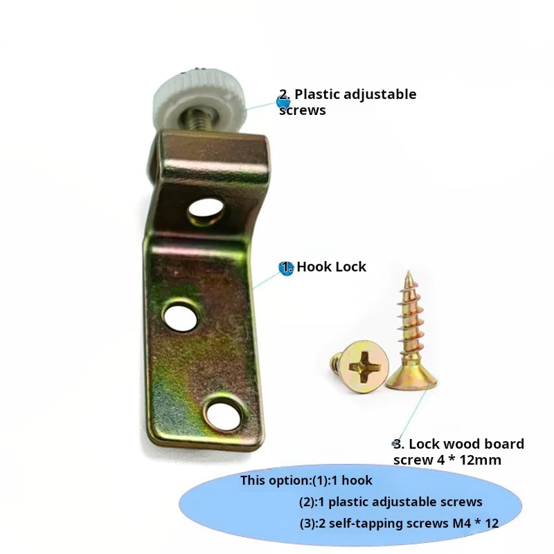 

Pet Cage Hook Clip Shelf Mount Hardware Adjustable Locking Clip For Cat Dog Cage Accessories