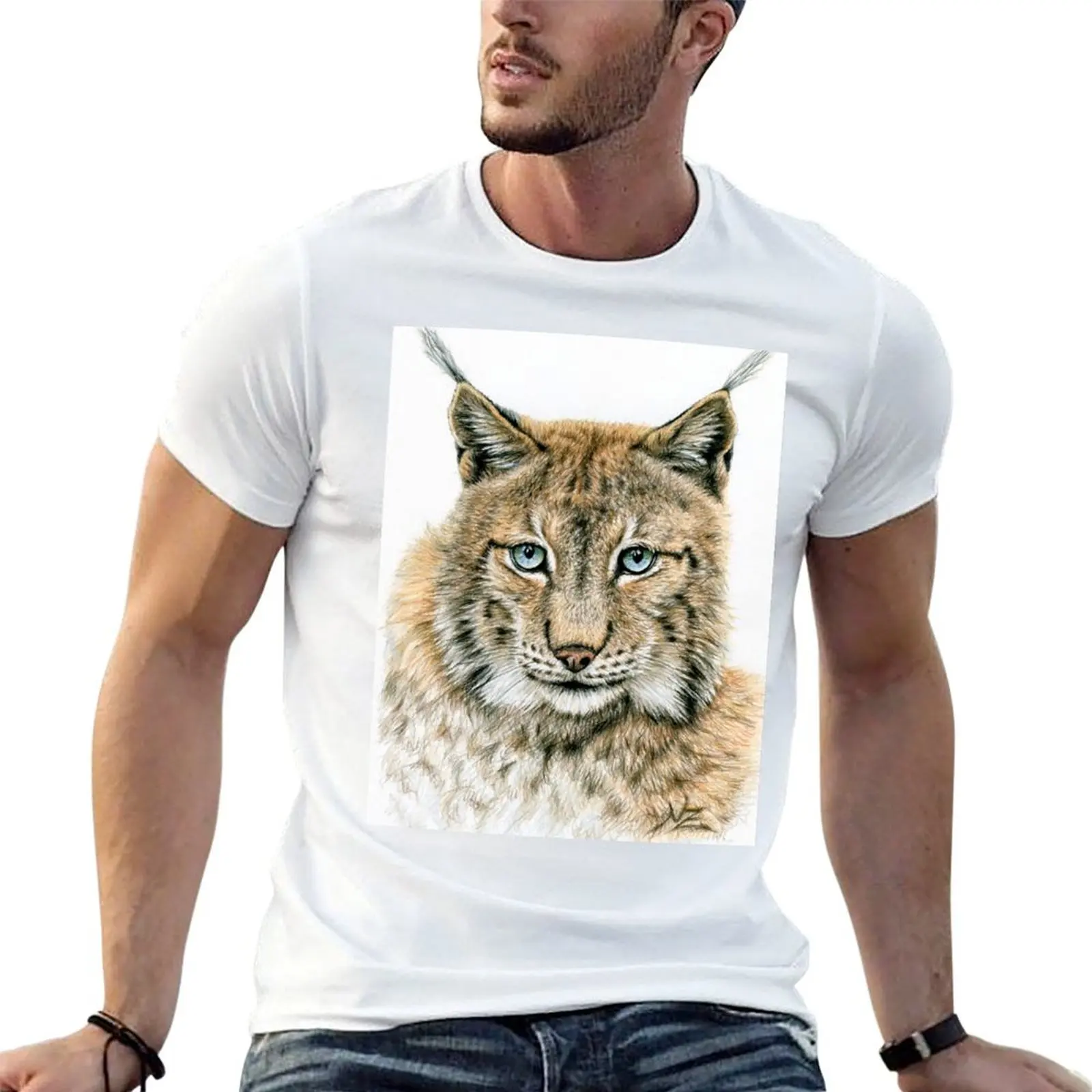 The Lynx - Der Luchs T-Shirt Simple Print Design T-Shirt