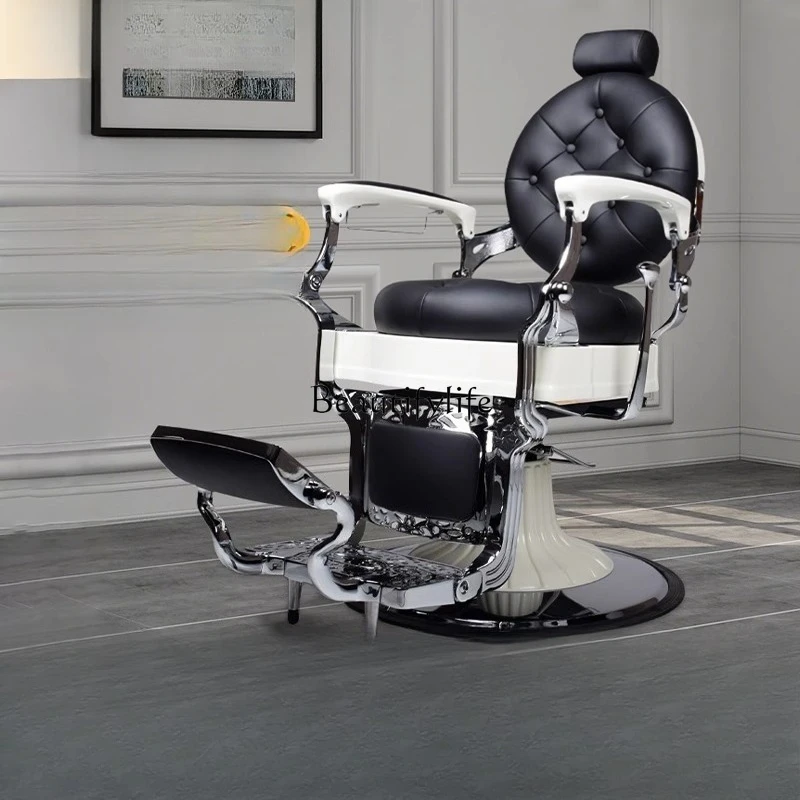 

Barber Shop Chair Men's Retro Special Hair Cutting and Hairdressing Chair