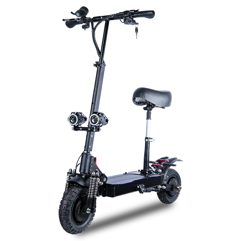 

TOURSOR Electric Scooter Adults 2400W Powerful Dual Motor Up to 31 mph 10" Off Road Tires 52V/25Ah Foldable Fast Big e-Scooter