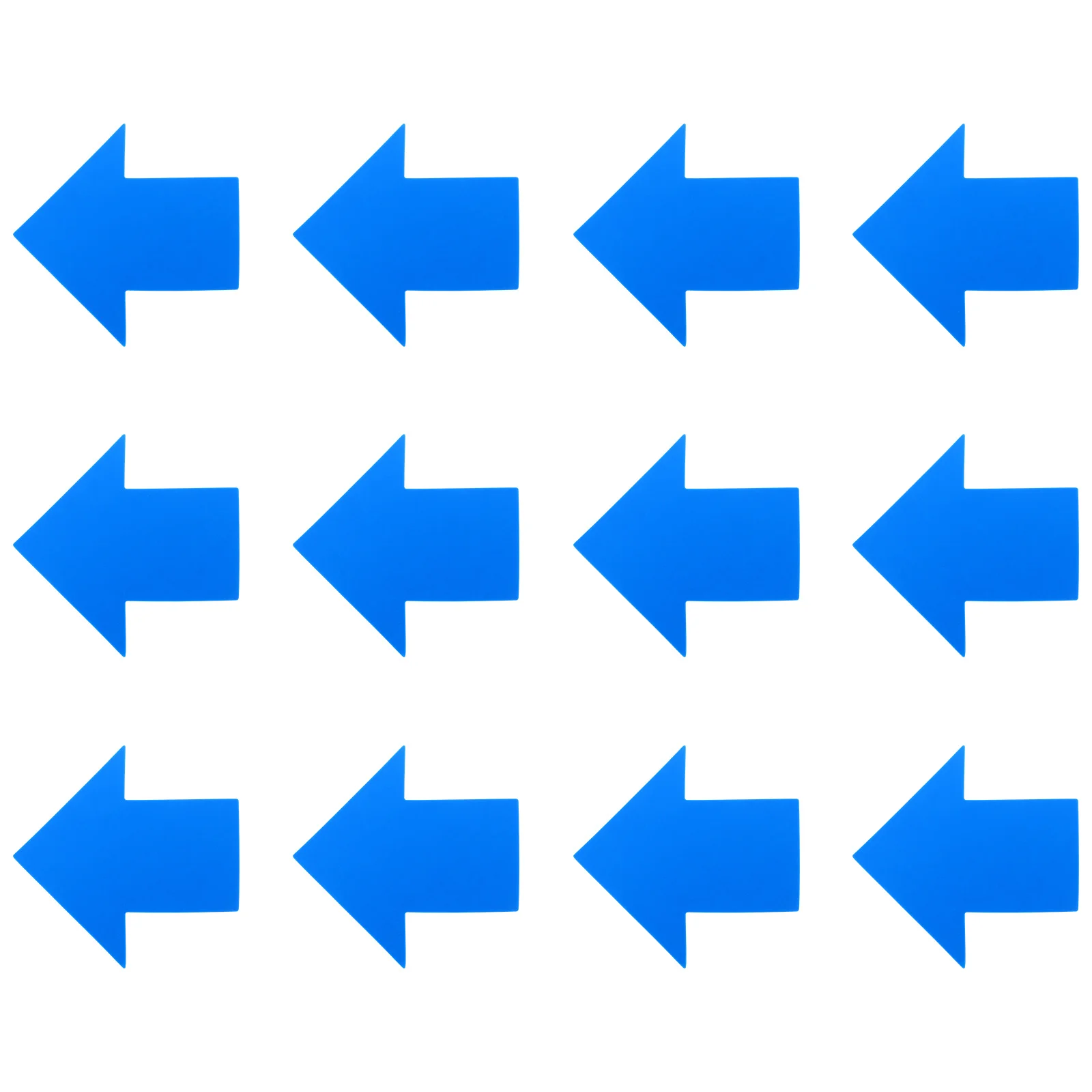 12 قطعة من ملصقات أرضية الاتجاه قابلة للإزالة ومقاومة للماء والأشعة فوق البنفسجية للتحذير في توجيه المرور الداخلي والخارجي #3