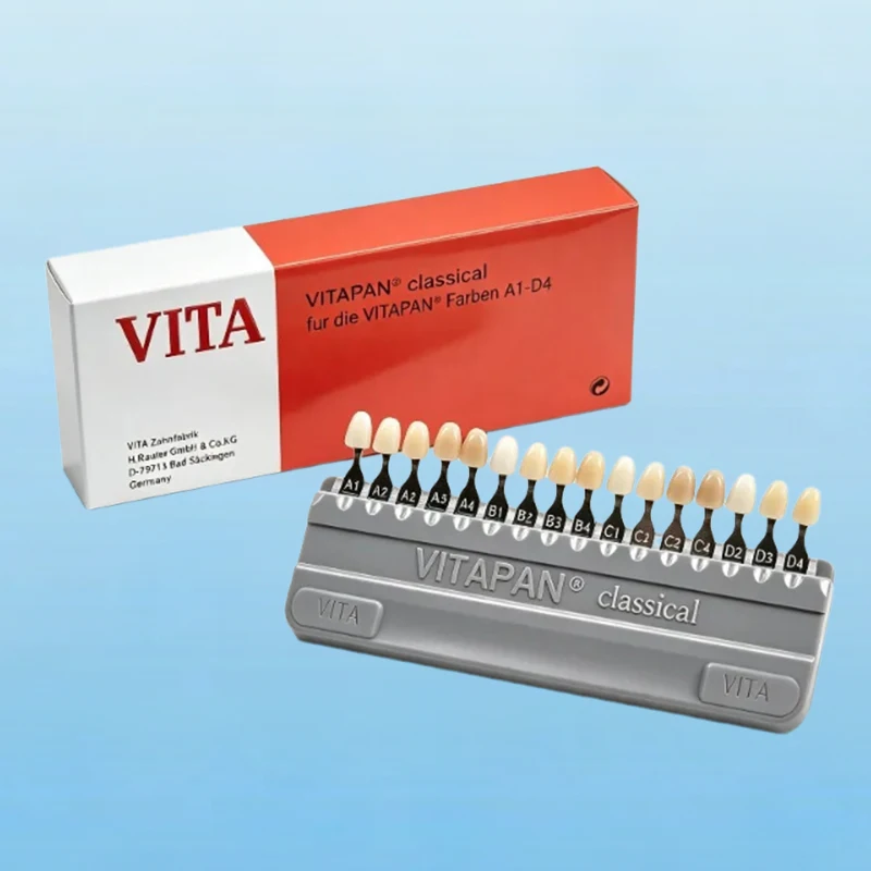 16 Colors Dental Instruments VITA Color Chart 3D Teeth Whitening Porcelain Nursing Whitening Color Contrast Material Tools