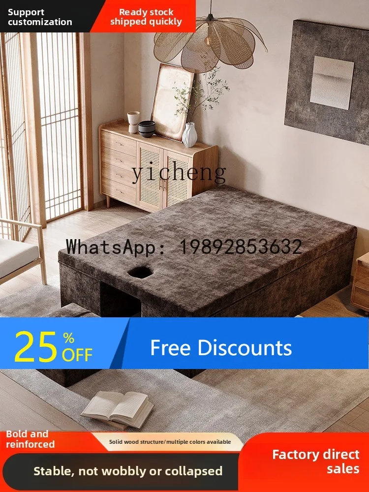 AA  massage solid wood beauty bed beauty salon special spa bed bath foot massage integrated massage bed