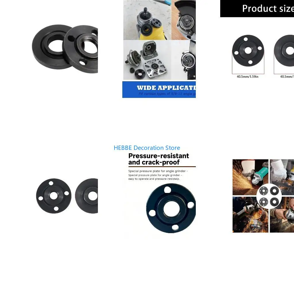 B0KC 2PCS MultiPurpose Grinder Pressure Plate Carbon Steel Backing Disc For Enhanced Performances Smooth Polishing