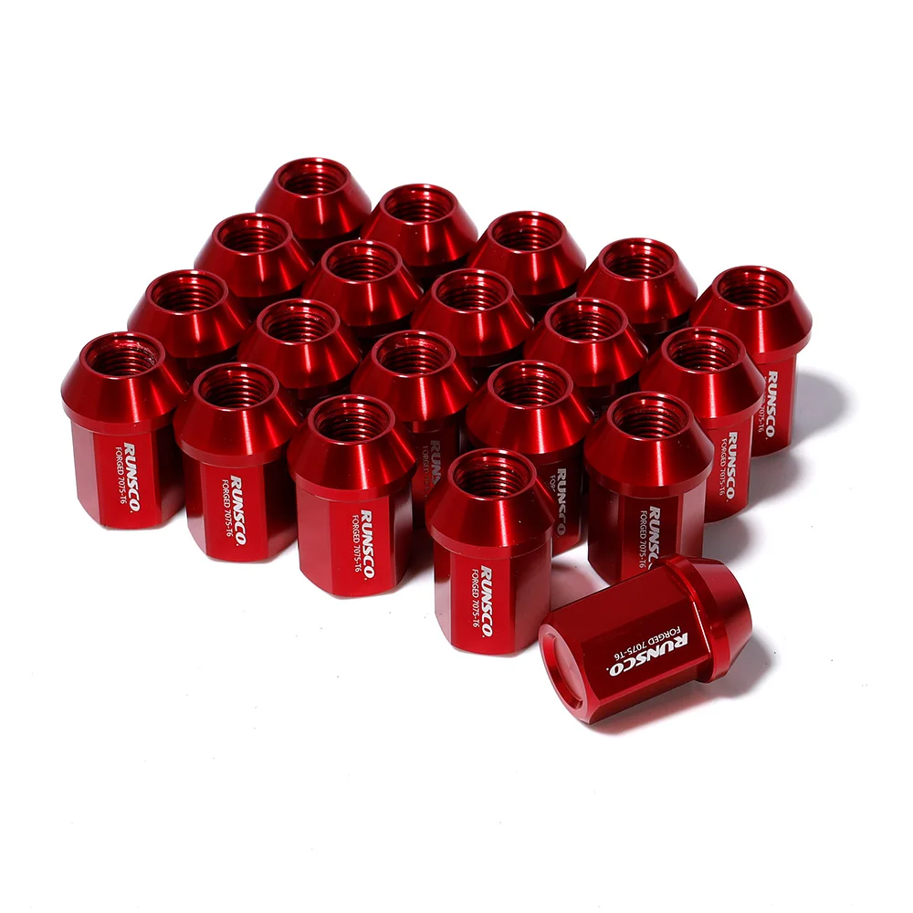 Wheel Lug Nuts M14x1.5/M14x1.25 Racing Wheel Nuts Forged 7075-T6 Aluminium Length 40mm HEX 22mm