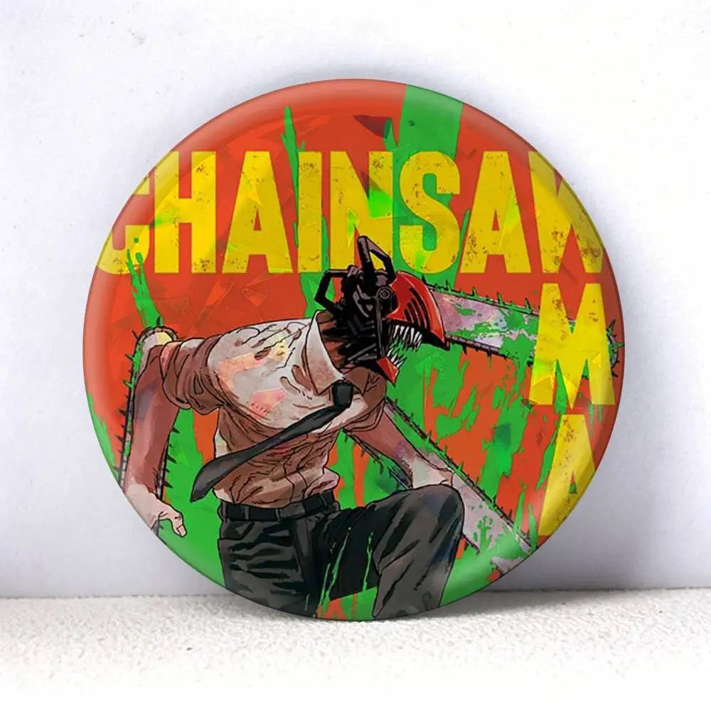 Denji Chainsaw man Manga  75mm 44mm 25mm Accessories Toys Badge Brooch Backpack Hat Pins