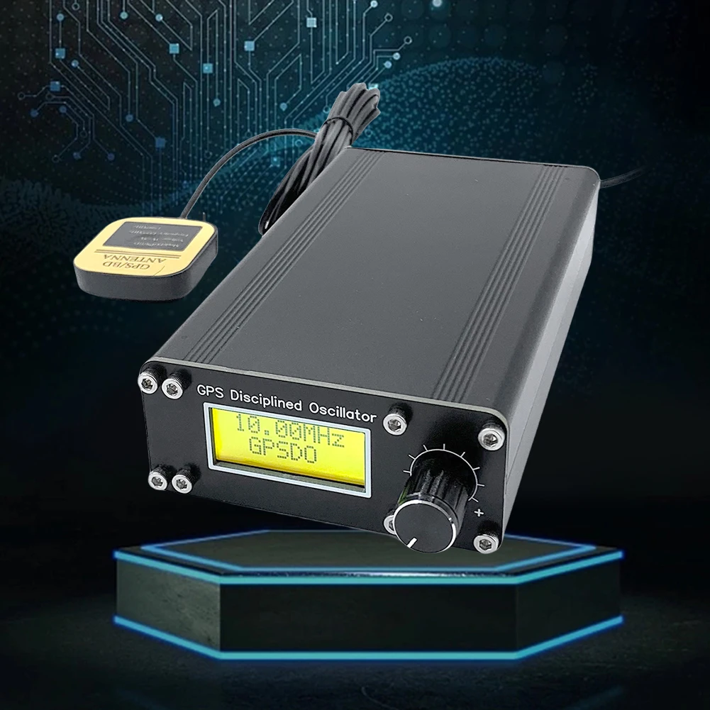 GPSDO GPS Disciplined Oscillator Color Display OCXO Frequency 10MHz GNSS GPS Disciplined Clock Square Wave Output
