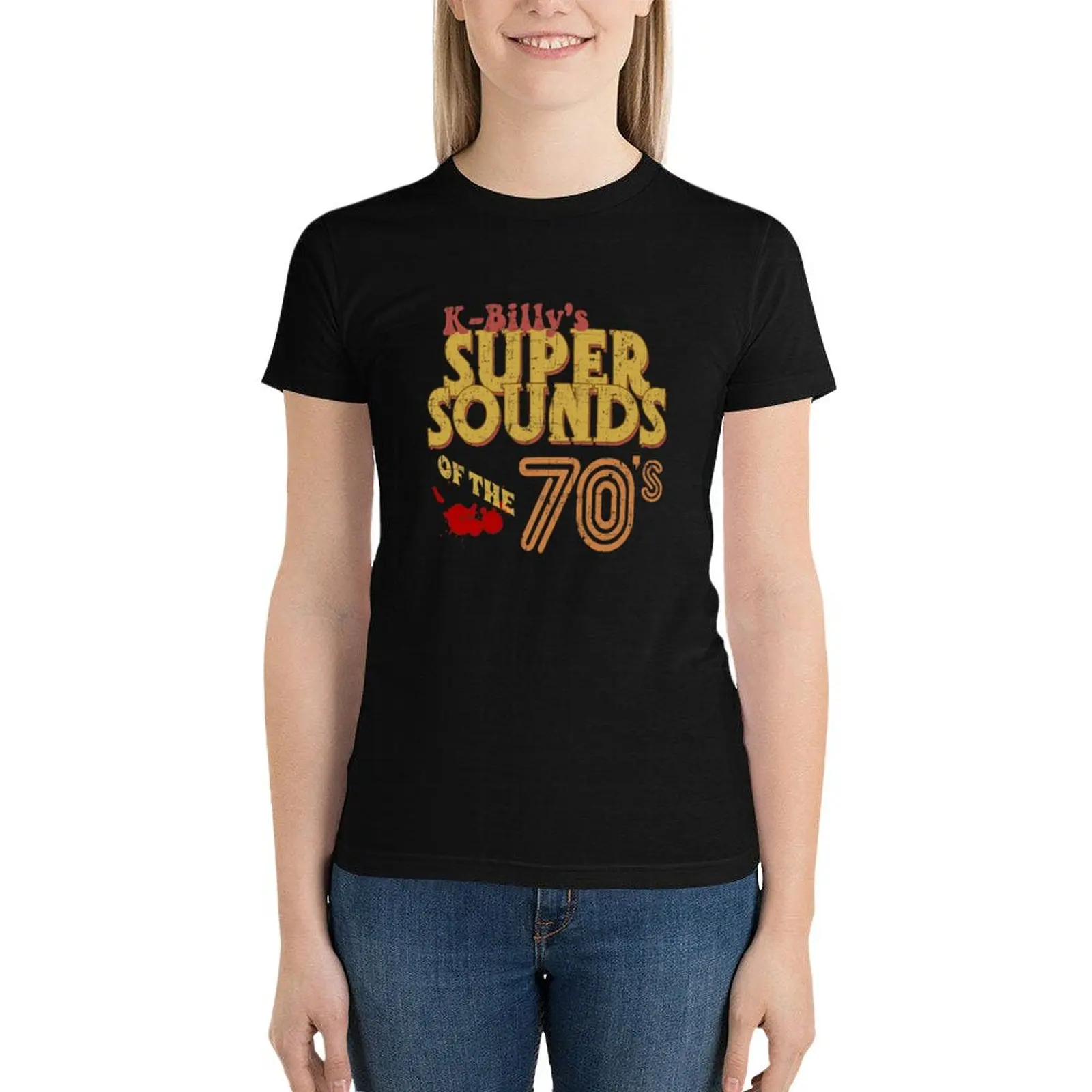

K-Billy's Super Sounds of the 70's T-Shirt Blouse plus size tops cute clothes plus size t shirts for Women loose fit