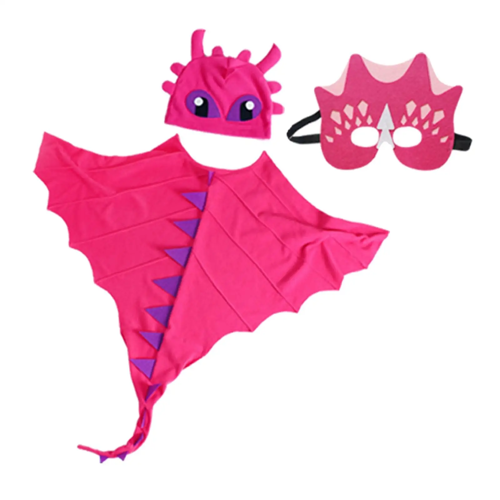 Halloween Children Dragon Costume mantello con cappello mantello Cosplay per la festa di compleanno ragazzi ragazze bambino Halloween Fancy Animal clotin