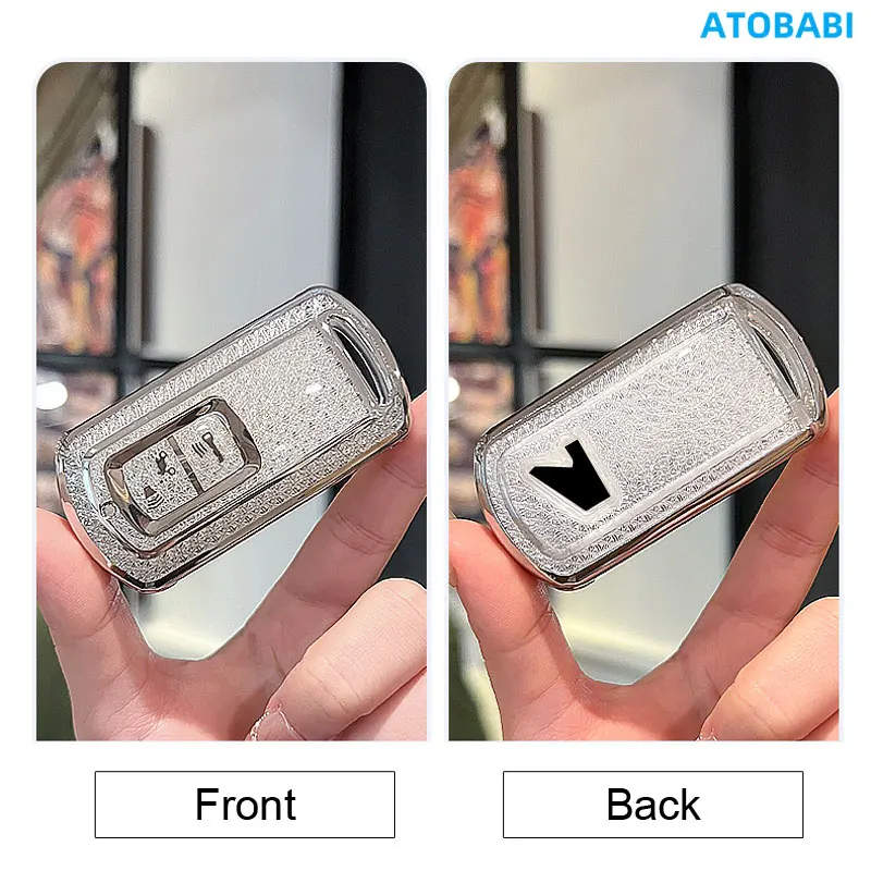 كريستال نمط بولي TPU غطاء مفتاح السيارة عن بعد Fobs حقيبة لهوندا دراجة نارية K01 K35 KOR K77 ADV SH 150 فورزا 300 350 PCX150 PCX160