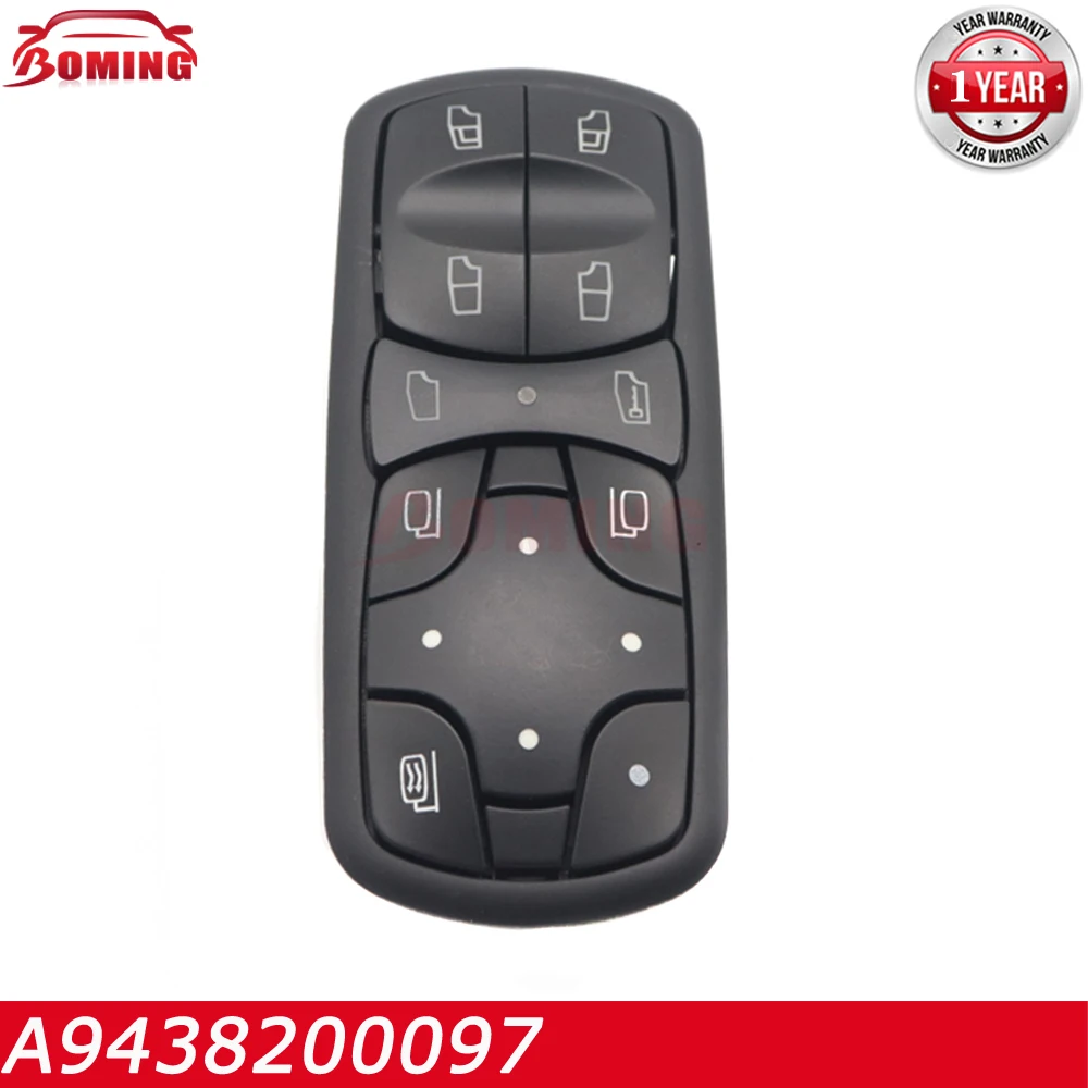 

A9438200097 9438200097 NEW Car Power Window Switch Control Master Switches For Mercedes-Benz Actros 2/3 943.899